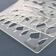 Rigid Template for polymer clay 152x100mm Indian