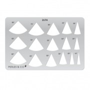 Rigid Template for polymer clay 152x100mm Angles