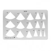 Rigid Template for polymer clay 152x100mm Angles