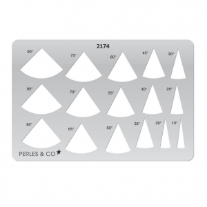 Rigid Template for polymer clay 152x100mm Angles