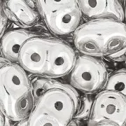 SuperDuo 2.5x5mm Silver Plated x10g