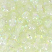 Round beads 4mm Crystal Green Rainbow x50