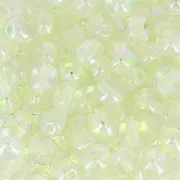 Round beads 4mm Crystal Green Rainbow x50