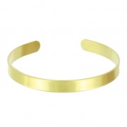 Raw brass bracelet base 8x200mm x1