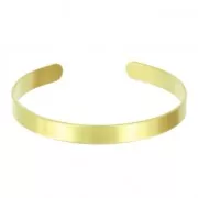 Raw brass bracelet base 8x180mm x1