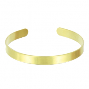 Raw brass bracelet base 8x180mm x1
