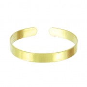 Raw brass bracelet base 8x160mm x1