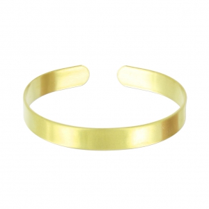 Raw brass bracelet base 8x160mm x1