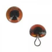 Animal's eye 8 mm Brown x1