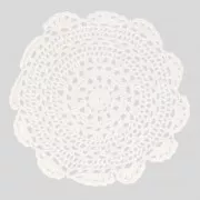 Doily lace 25 cm White x1