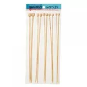 Assortment of knitting needles 3.5/4/4.5/5/6 mm bamboo x30 cm