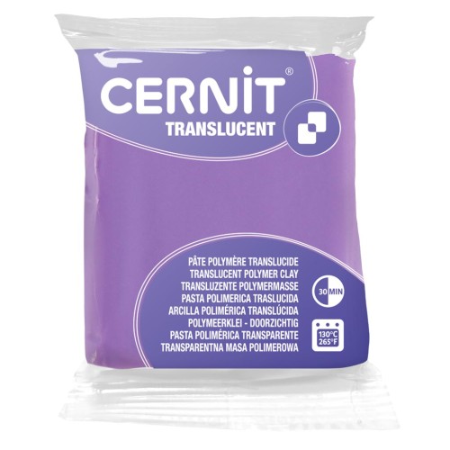 Cernit Translucent Clay - Purple (No. 900) x 56 g