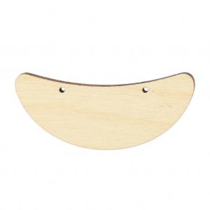 Spacer for collar half moon 56x21mm wood Natural x1