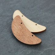 Spacer for collar half moon  56x21mm wood Natural x1