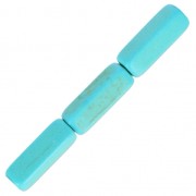 Bead Rectangle tubes Turquoise imitation 13x4mm  x38cm|raw }}