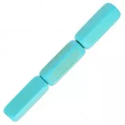 Bead Rectangle tubes Turquoise imitation 13x4mm  x38cm