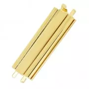 Clasp Beadslide for bead weaving to clip 29x13 mm Gold tone x1