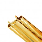 Clasp Beadslide for bead weaving to clip 18x13 mm gold tone x1