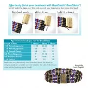 Clasp Beadslide for bead weaving to clip 18x13 mm gold tone x1