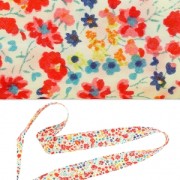 Bias ribbon Liberty Phoebe Rouge x 1m