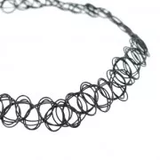 Strandch Tattoo necklace medium to large size 12 mm  Black x1