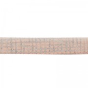 Double leather lace glitter varnish grid pattern 5 mm Light Rose x 50cm|raw }}