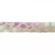 Lace double leather suede