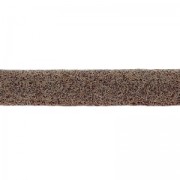 Double lace mandallic leather suede cracked 5 mm Brown x 50cm