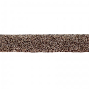 Double lace mandallic leather suede cracked 5 mm Brown x 50cm