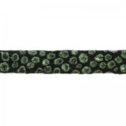 Double lace leather suede imitation fish 5 mm Mandallic Khaki x 50cm|raw }}