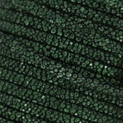 Double lace leather suede imitation fish 5 mm Mandallic Khaki x 50cm