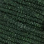 Double lace leather suede imitation fish 5 mm Mandallic Khaki x 50cm