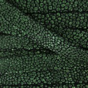 Double lace mandallic leather suede imitation poisson 10 mm Mandallic kakhi x