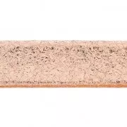 Double lace mandallic leather suede cracked 10 mm Pink Gold x 50cm