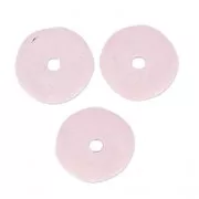 Ceramic rondelle 8.5 mm Light Mauve mat x20