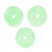 Heishi ceramic rondelle beads 8.5 mm Light Mint mat x20