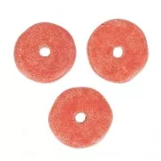 Ceramic rondelle 8.5 mm Terracotta mat x20