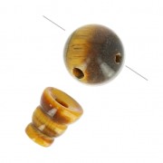 Bead Sand of guru beads 10 and 7 mm Tiger's eye x1|raw }}