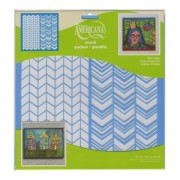 Stencil Americana Herringbones pattern 30.5x30.5 cm x1