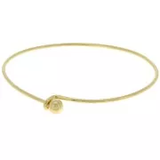 Bracelet with removable end 61x45mm fine Gold plated x1