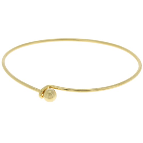 Bracelet with removable end 61x45mm fine Gold plated x1