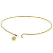 Bracelet with removable end 61x45mm fine Gold plated x1