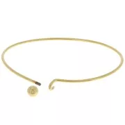 Bracelet with removable end 61x45mm fine Gold plated x1