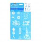 Setacolor stencil 21x15 cm Sewing x1|raw }}