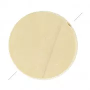 Raw wood flat Puck beads 25 mm x10