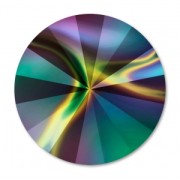 PureCrystal 1122 Rivoli Round Stone 6 mm Crystal Rainbow Dark x1|raw }}