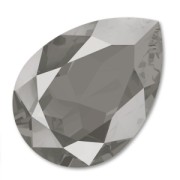 PureCrystal 4320 Pear Fancy Stone 14x10mm Crystal Dark Grey  x1