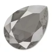 PureCrystal 4320 Pear Fancy Stone 14x10mm Crystal Dark Grey  x1