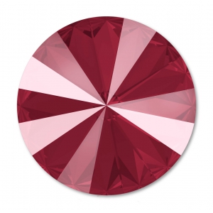 PureCrystal 1122 Rivoli Round Stone 12mm Crystal Dark Red x1