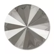 PureCrystal 1122 Rivoli Round Stone 14mm Crystal Dark Grey x1